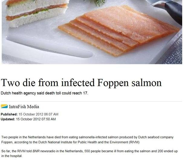 Foppen Intrafish on two dead headline Foppen Intrafish on two dead headline
