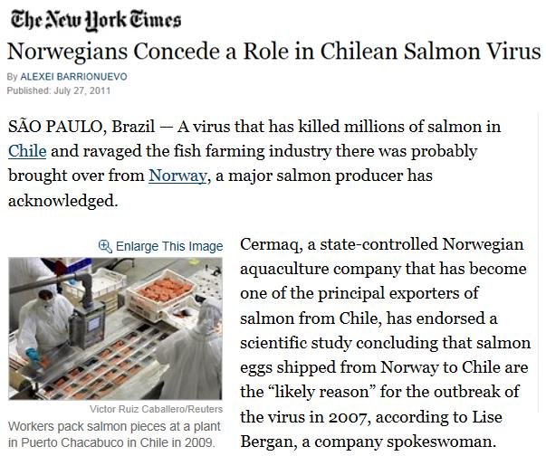 NY Times on ISA in Chile NY Times on ISA in Chile