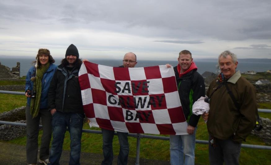Photo #11 Save Galway Bay group shot on tower Photo #11 Save Galway Bay group shot on tower