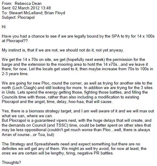 SSC Vipers Nest email #1 Rebecca Dean SSC Vipers Nest email #1 Rebecca Dean