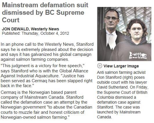 Cermaq Westerly Oct 2012 Cermaq Westerly Oct 2012