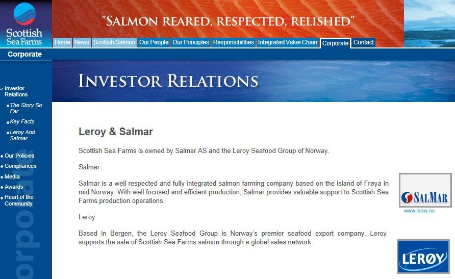 Scottish Sea Farms Leroy Salmar Scottish Sea Farms Leroy Salmar