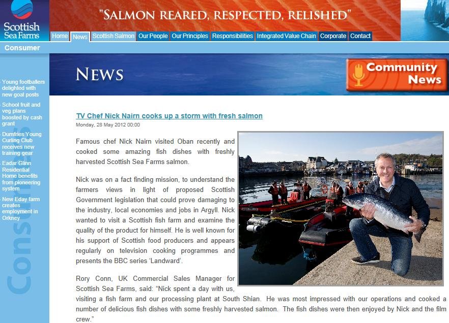 Scottish sea farms #13 Nick Nairn Scottish sea farms #13 Nick Nairn