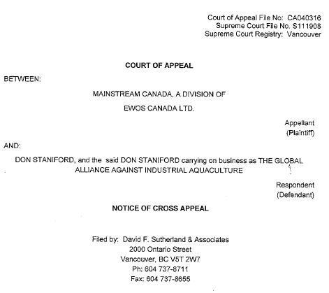 Cross Appeal #3 Cross Appeal #3