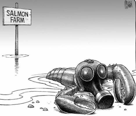 Cartoon lobster with gas mask smaller res Cartoon lobster with gas mask smaller res