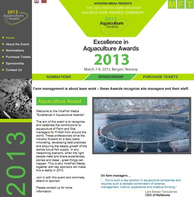 Aquaculture Awards #1 Aquaculture Awards #1