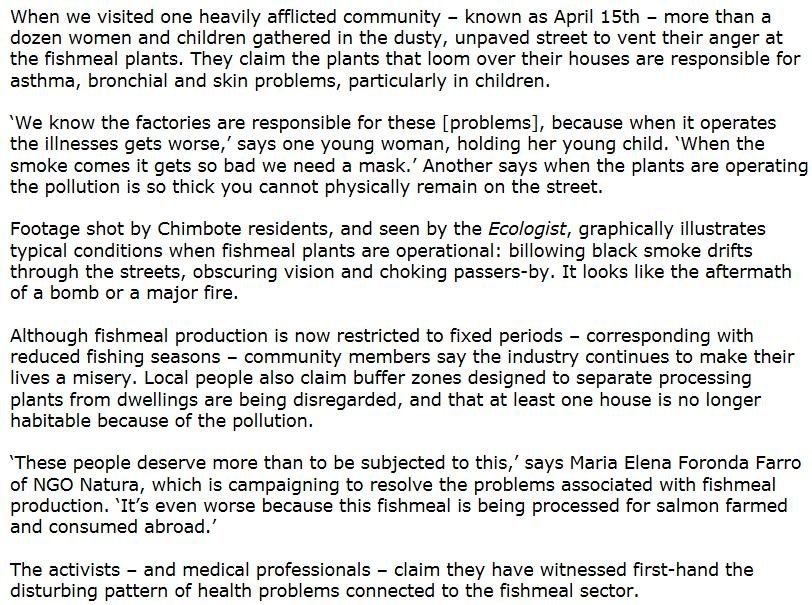 The Ecologist greed of feed The Ecologist greed of feed