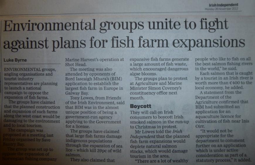 Irish Independent 26 Nov 2012 Irish Independent 26 Nov 2012