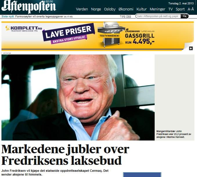 MH Cermaq Aftenposten 2 May MH Cermaq Aftenposten 2 May