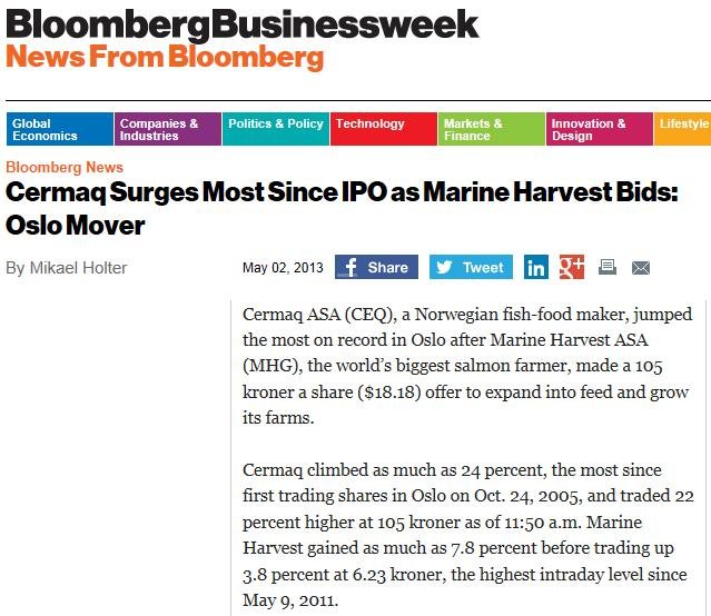 MH cermaq Businessweek cermaq surge MH cermaq Businessweek cermaq surge