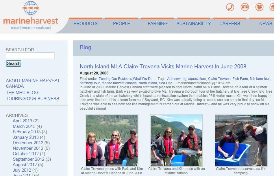 Claire Trevena Marine Harvest visit Claire Trevena Marine Harvest visit
