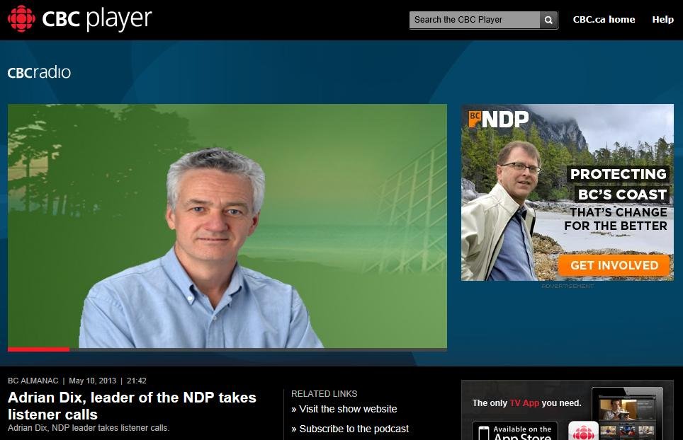 Adrian Dix cbc almanac Adrian Dix cbc almanac