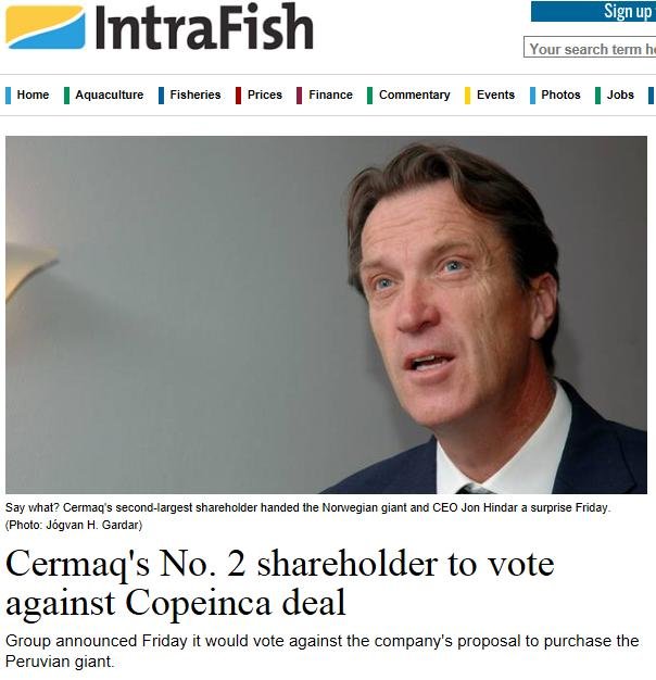 MH cermaq vote against #1 MH cermaq vote against #1