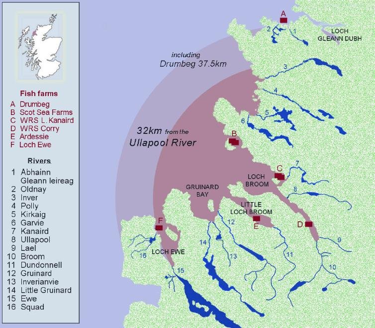 37km Ullapool River Map 37km Ullapool River Map