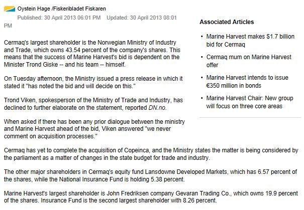 MH cermaq Intrafish Gisk #2 MH cermaq Intrafish Gisk #2