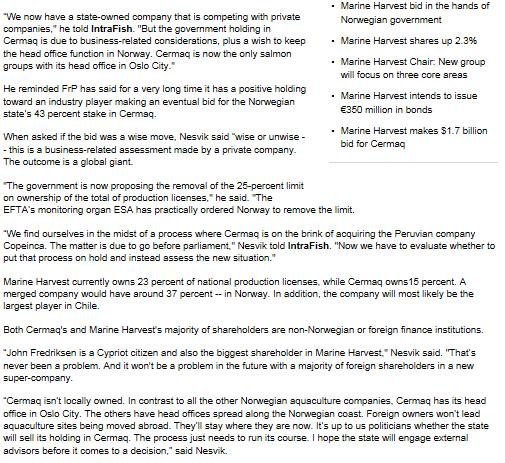 MH cermaq FrP support #2 MH cermaq FrP support #2