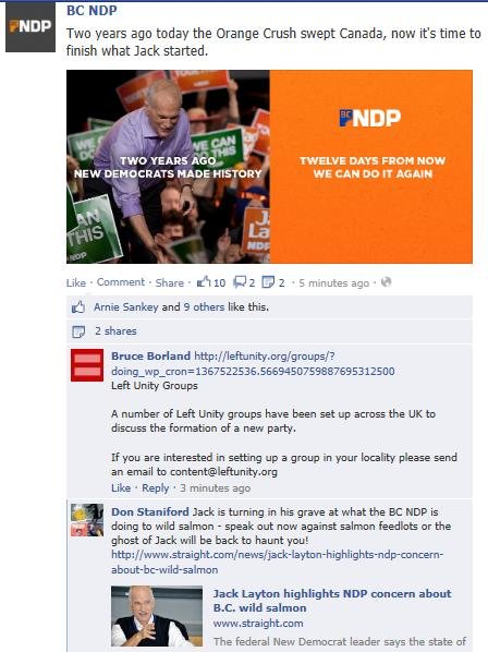 NDP Jack Layton Facebook NDP Jack Layton Facebook