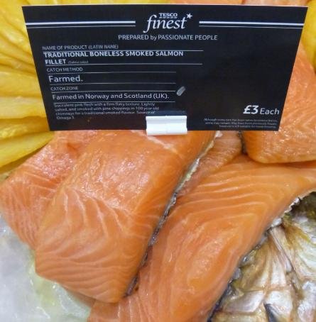 Low res photos #3 Tesco Inverness 22 March 2014 Farmed salmon from Norway sold as 100% Scottish Low res photos #3 Tesco Inverness 22 March 2014 Farmed salmon from Norway sold as 100% Scottish