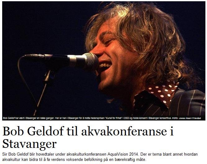 Geldof Aftenbladet #1 Geldof Aftenbladet #1