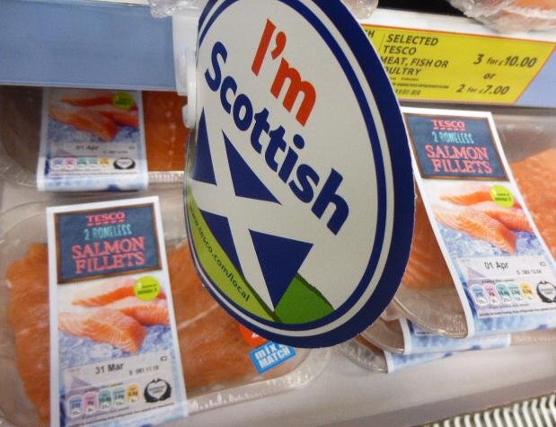 Low res photos #18 Tesco Inverness 30 March 2014 I'm Scottish label selling Norwegian farmed salmon Low res photos #18 Tesco Inverness 30 March 2014 I'm Scottish label selling Norwegian farmed salmon
