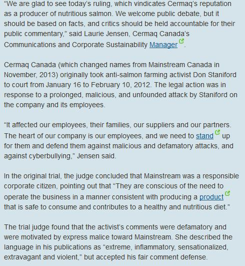 Cermaq PR 13 2014 #2 Cermaq PR 13 2014 #2