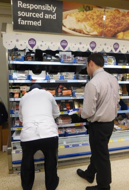 Low res photos #13 Tesco Corstorphine 29 March 2014 Manager removing Scottish flags Low res photos #13 Tesco Corstorphine 29 March 2014 Manager removing Scottish flags