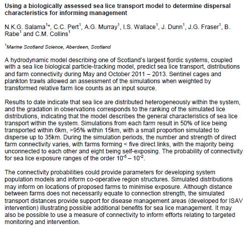 Sea Lice 2014 pert paper Sea Lice 2014 pert paper
