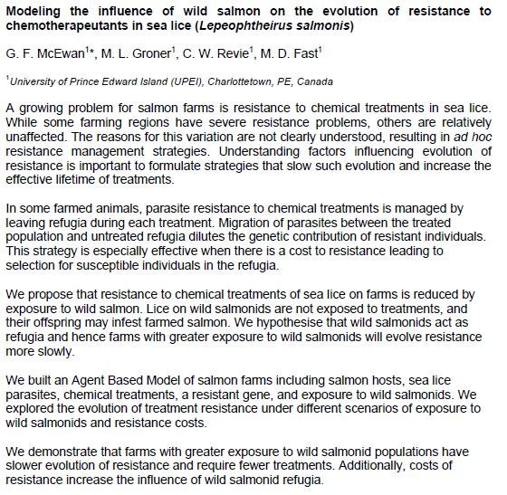 Sea Lice 2014 wild salmonid refugia paper Sea Lice 2014 wild salmonid refugia paper