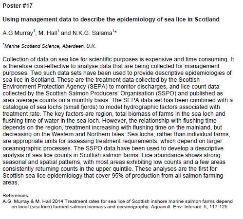 Sea Lice 2014 SEPA sea lice data Sea Lice 2014 SEPA sea lice data