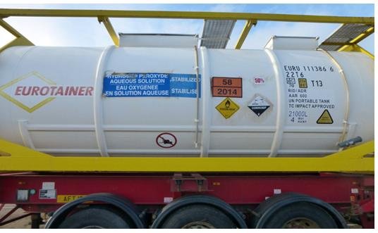 Hydrogen peroxide photo #3 corrosive tanker Hydrogen peroxide photo #3 corrosive tanker