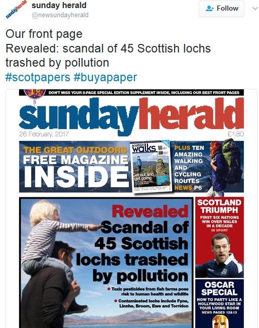 Sunday Herald 26 Feb 2017 Tweet Sunday Herald 26 Feb 2017 Tweet