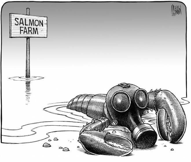 Cartoon lobster with gas mask Cartoon lobster with gas mask