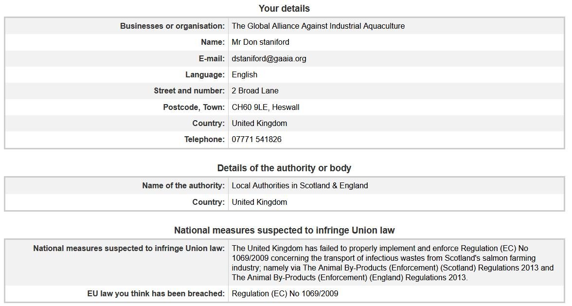 EC Complaint form 31 Jan 2018 #1 EC Complaint form 31 Jan 2018 #1