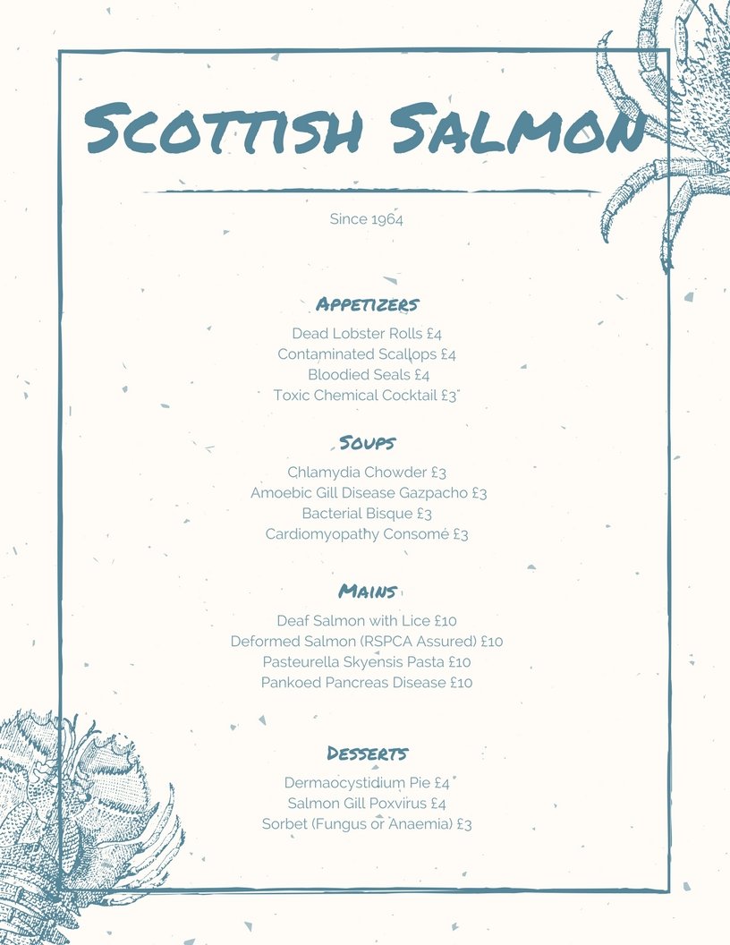 Menu #6 crab Menu #6 crab