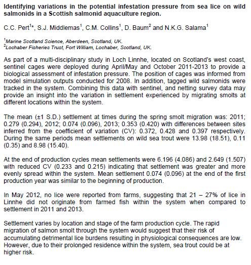 Sea Lice 2014 pert paper #2 Sea Lice 2014 pert paper #2