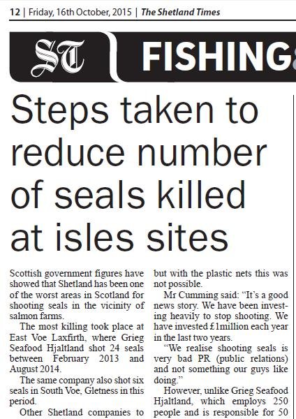 Shetland Times 16 Oct 2015 #1 Shetland Times 16 Oct 2015 #1