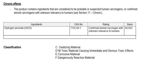 Hydrogen peroxide Paramove Hydrogen peroxide Paramove