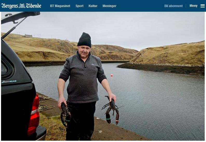 Bergens Tidende 12 Feb 2017 photo #7 lobsters Bergens Tidende 12 Feb 2017 photo #7 lobsters
