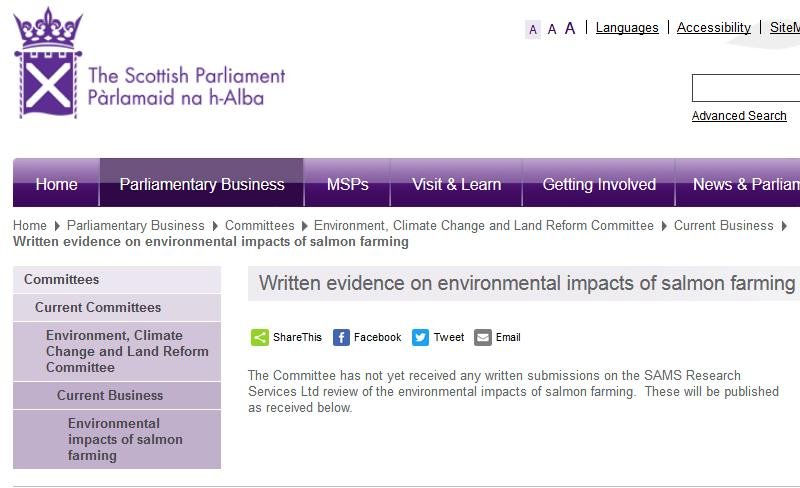 SP Written evidence page SP Written evidence page