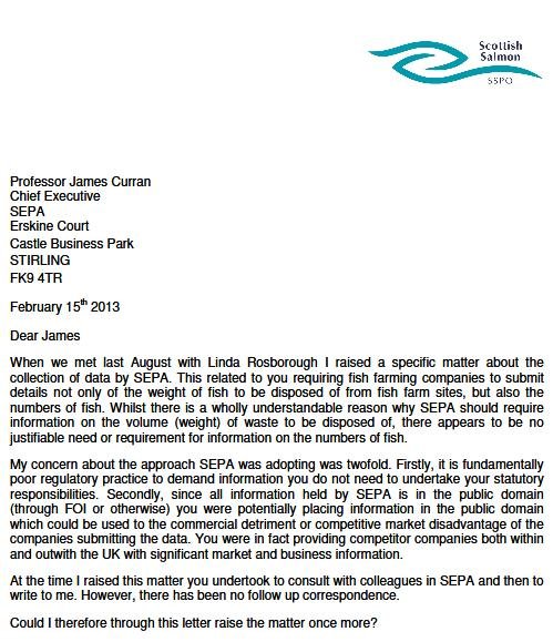 Sp curran letter Sp curran letter