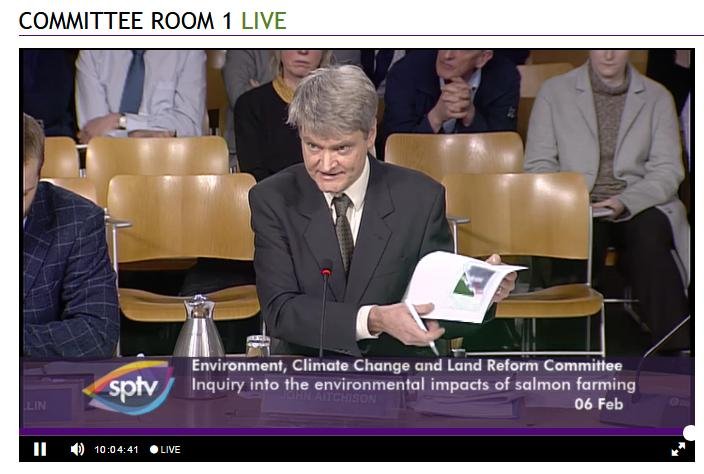 SP TV 6 Feb 2018 John Aitchison waving map of DEPOMOD SP TV 6 Feb 2018 John Aitchison waving map of DEPOMOD