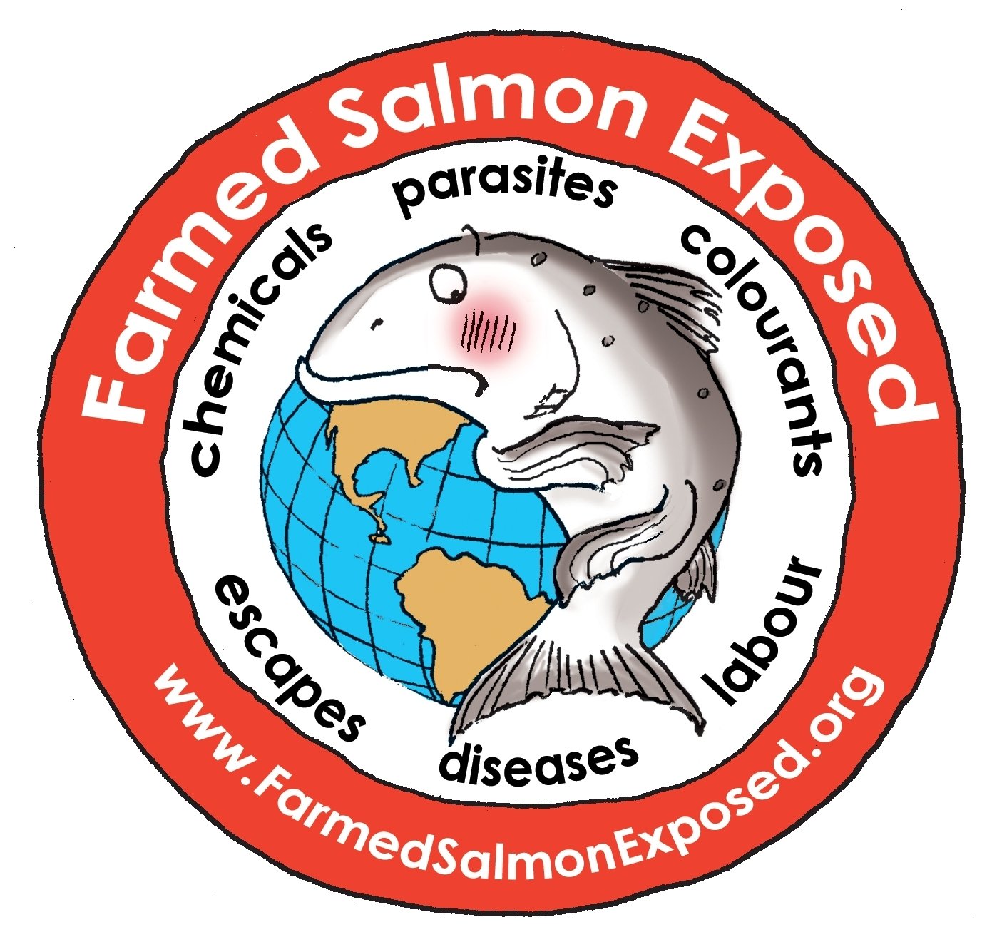 Farmed Salmon Exposed logo Farmed Salmon Exposed logo