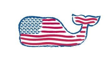 Us flag whale Us flag whale