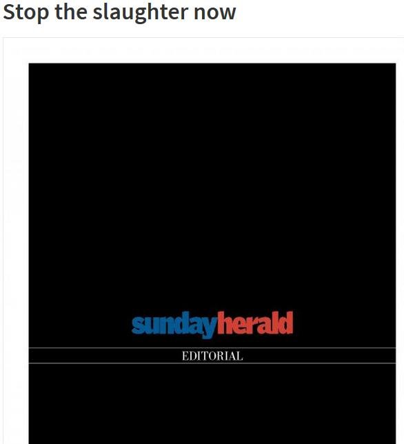 Sunday Herald 11 Sept 2016 #Editorial #1 Sunday Herald 11 Sept 2016 #Editorial #1
