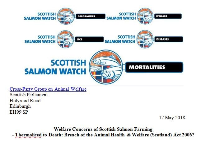 Letter to Cross-Party Animal Welfare Group of the Scottish Parliament May 2018 #1 Letter to Cross-Party Animal Welfare Group of the Scottish Parliament May 2018 #1