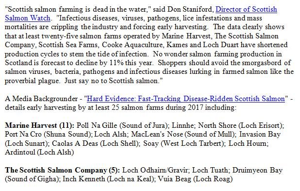 Fast Tracked Scottish Salmon May 28 2018 Press Release #2
