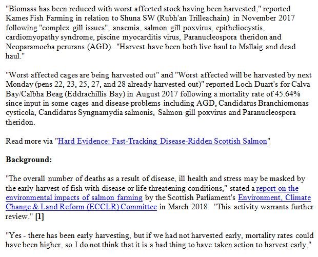 Fast Tracked Scottish Salmon May 28 2018 Press Release #6