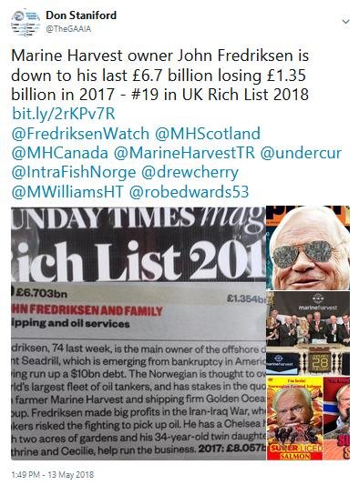 Tweet re Fredriksen down to last 6