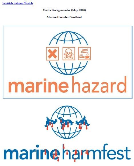 Media Backgrounder Marine Harmfest Scotland May 2018 #1 front cover Media Backgrounder Marine Harmfest Scotland May 2018 #1 front cover