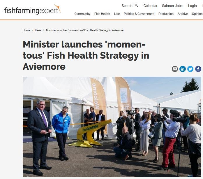 Fish Farming Expert 24 May 2018 Fergus launches momentuous